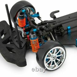 Alloy Carbon 1/10 4WD Drift RC Racing Car Frame Body Chassis Kit Shaft Drive