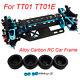 Alloy Carbon Shaft Drive Car Body Frame Kit For Tt01 Tt01e 1/10 Rc 4wd Touring