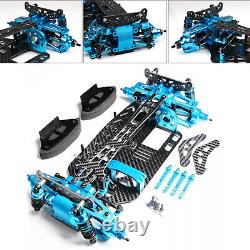 Alloy Carbon Upgrade 1/10 RC Chassis For TT02 Frame Kit Shaft Drive Cars
