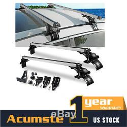 Aluminum 48 INCH Car Top Luggage Roof Rack Cross Bar Cargo Carrier Window Frame