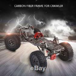 Aluminum Alloy Carbon Fiber RC Car Frame Kit with 313mm Tires for AXIAL SCX10