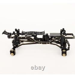 Assembled Black Brass Car Chassis Frame Axles for Axial SCX24 90081 1/24 Crawler