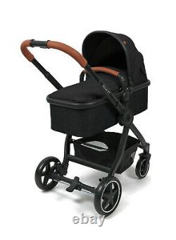 BabyLo Cloud XT 3 in 1 Travel System Pushchair, Carrycot & Car Seat Black