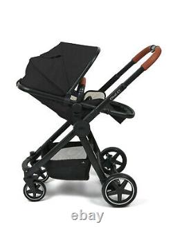 BabyLo Cloud XT 3 in 1 Travel System Pushchair, Carrycot & Car Seat Black