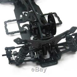 Black 1/10 Alloy & Carbon SAKURA D4 AWD EP Drift Car Frame Body Kit #KIT-D4AWD