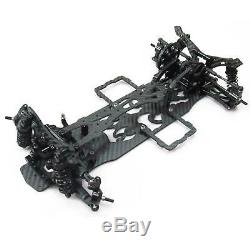 Black 1/10 Alloy & Carbon SAKURA D4 RWD Drift Car Frame Body Kit #KIT-D4RWD
