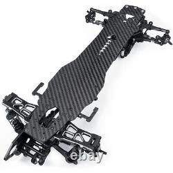 Black Alloy&Carbon Chassis Sakura D5S Frame Kit Remodel 1/10 RWD Drift Car