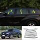 Black Car External Window Frame Strip Cover Trim For Toyota Highlander 2020-2022