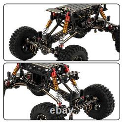 Brass Car Chasiss Frame kit with Axles Wheels For 1/24 RC Crawler AX24 Upgraded