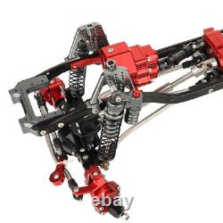 Brass Metal 6x6 RC Car Chassis Frame with Axles Gearbox DIY for SCX10 II RC Car