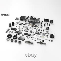 CAPO CUB2 JK 1/18 RC KIT Metal Chassis Crawler Car 2Speed Gearbox Differential