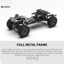 CAPO Metal Chassis Crawler Car 1/18 RC KIT Model 2Speed Gearbox Differential DIY