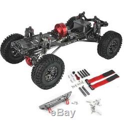 CNC Aluminum Metal Carbon Frame 313MM Body For 1/10 RC Crawler Cars AXIAL SCX10
