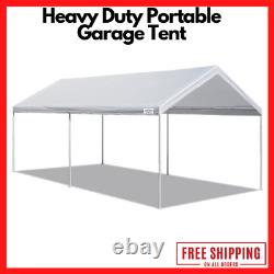 Canopy Carport 10' X 20' Heavy Duty Portable Garage Tent Car Shelter Steel Frame