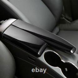 Car Console Armrest Box Panel Decor For Benz E-Class W212 2009-2013 Bright Black