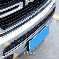 Car Front Bumper Grille Cover Trim Frame for Dodge Ram 1500 2018+ Carbon Fiber