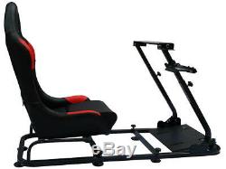Car Gaming Racing Sim Frame Chair Bucket Seat For PC PS4 XBox PS3 Black/Red Gift