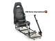 Car Gaming Racing Sim Frame Chair Bucket Seat Frame Ps4 Xbox Faux Leather Black