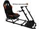 Car Gaming Racing Simulator Bucket Seat Frame Sim Pc Ps3 Ps4 Xbox Black/orange