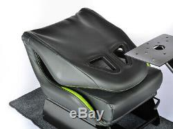 Car Gaming Racing Simulator Frame Chair Bucket Seat Frame Black/Green PS4 Xbox