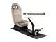 Car Gaming Racing Simulator Frame Chair Bucket Seat Frame Carbon Look Silver Ps4