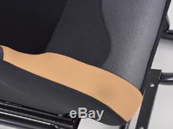 Car Gaming Racing Simulator Frame Chair Bucket Seat PC PS3 PS4 XBOX Black/Beige