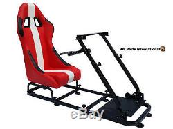 Car Gaming Racing Simulator Frame Chair Bucket Seat PC PS3 PS4 XBOX Black/Orange
