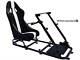 Car Gaming Racing Simulator Frame Chair Bucket Seat Pc Ps3 Ps4 Xbox Black/white