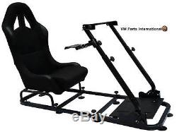 Car Gaming Racing Steering Wheel Frame Bucket Seat PC PS3 PS4 XBOX Forza Logi