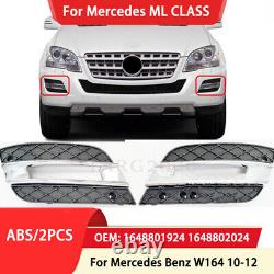 Car Lamp Fog Light Cover Frame Trim Grill For Mercedes-Benz ML Class W164 10-12