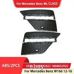 Car Lamp Fog Light Cover Frame Trim Grill For Mercedes-Benz ML Class W166 ML350