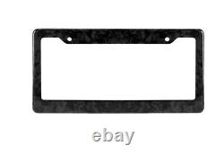 Car License Plate Frame Cover Hood Rear Boot Black Forged Carbon For Mini Tesla