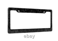 Car License Plate Frame Cover Hood Rear Boot Black Forged Carbon For Mini Tesla