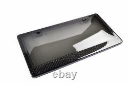 Car License Plate Frame Tinted Cover Front Hood Rear Carbon Fiber For Subaru