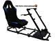 Car Race Gaming Racing Sim Frame Chair Bucket Seat Pc Ps4 Xbox Ps3 Black/blue