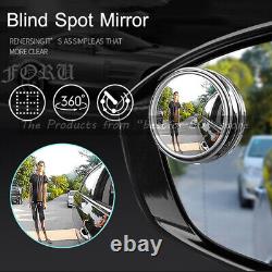 Car Round Frame Convex 360 Degree HD Blind Spot Mirror Rearview Parking Mirror