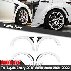 Car Wheel Fender Flares Frame For Toyota Camry 2018-22 SE XSE YOFER Style White