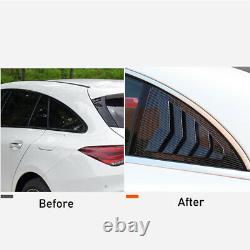 Carbon Car Window Louver Shutter Frame Cover Trim For Mercedes Benz CLA 2020-up