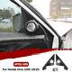 Carbon Fiber Car Door Tweeter Frame Cover Trim Stickers For Honda Civic 10th