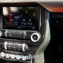 Carbon Fiber Car Interior Set Decoration Trim Decal Fit Ford Mustang 2015-2019