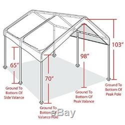 Carport Canopy Tent Frame Shelter Car Boat Truck Garage Storage Shade Metal Big