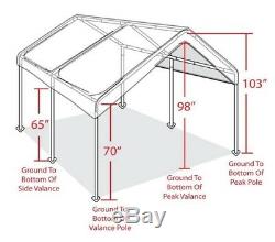 Carport Canopy Tent Frame Shelter Car Boat Truck Garage Storage Shade Metal Big
