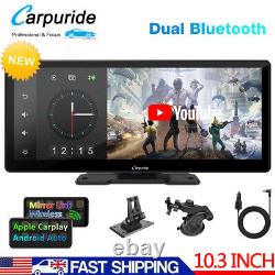 Carpuride 10.3 Car Stereo Bluetooth Apple CarPlay Android Auto Touch Screen AUX