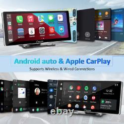 Carpuride NEW 10.3In Portable Car Radio Wireless Apple Carplay&Android Auto Play