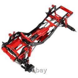 Chassis Car Frame with Axles Gearbox for 1/10 RC SCX10 Pro Crawler Metal Upgrade