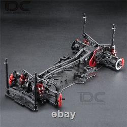 Chassis Carbon Kit Front Rear Damper Stay RC Drift Car 4WD Frame On-Road Set