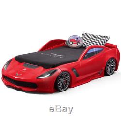 Corvette Car Bedroom Set For Kid Toddler Boy Children Toy Twin Size Bed Frame