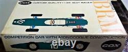 Cox Vintage 1/24 1/25 New Brm F-1 Green Slot Car Kit Chassis & Box Revell Amt Kb