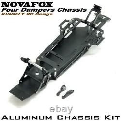 Custom Aluminum Chassis kit for TAMIYA 1/10 NOVAFOX Buggy Chassis(4 dampers)