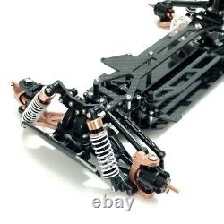 Custom Aluminum Lower Gearbox with Carbon Chassis kit for TAMIYA TT-02B Chassis